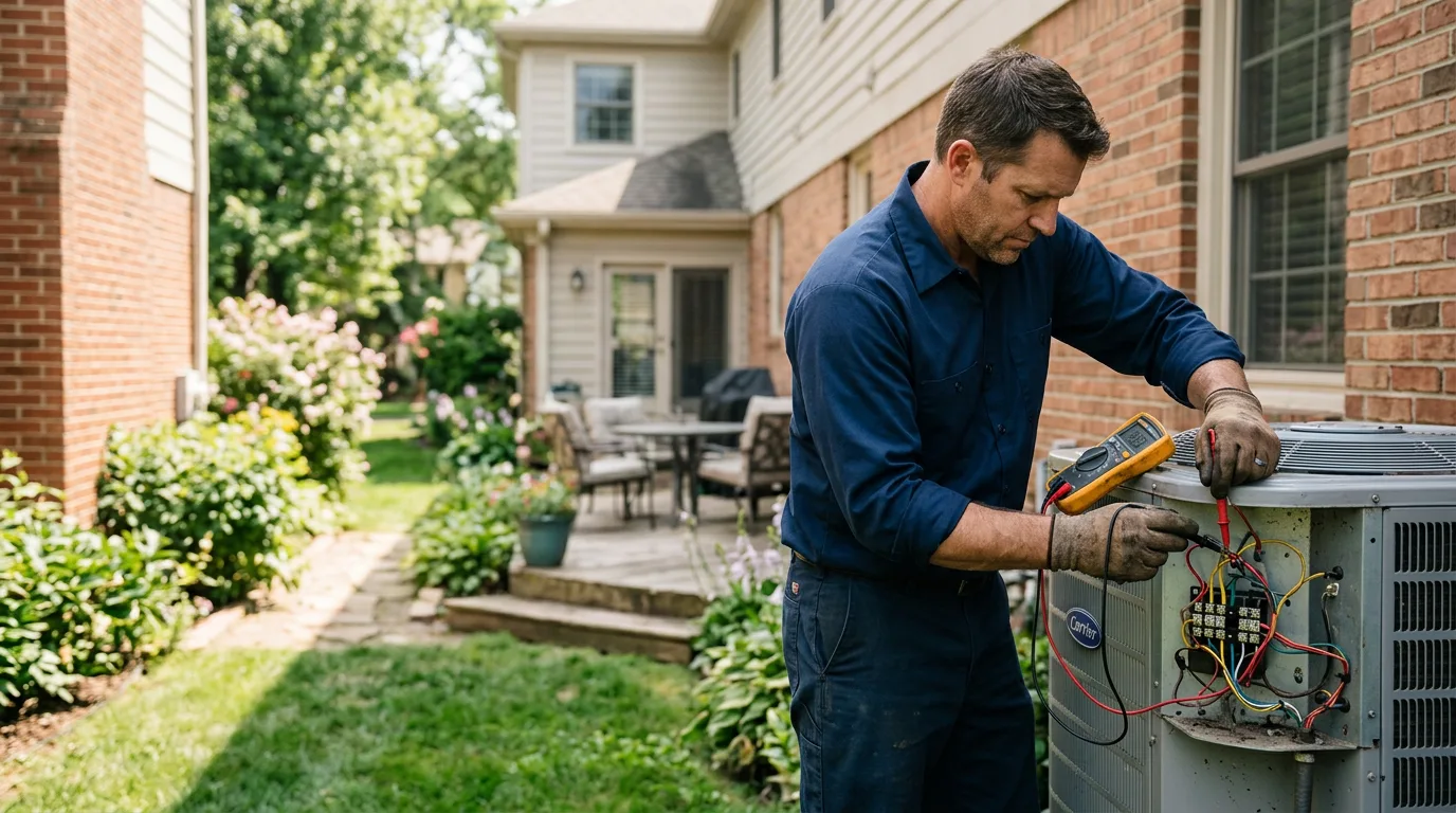HVAC technician working near Mendon, UT